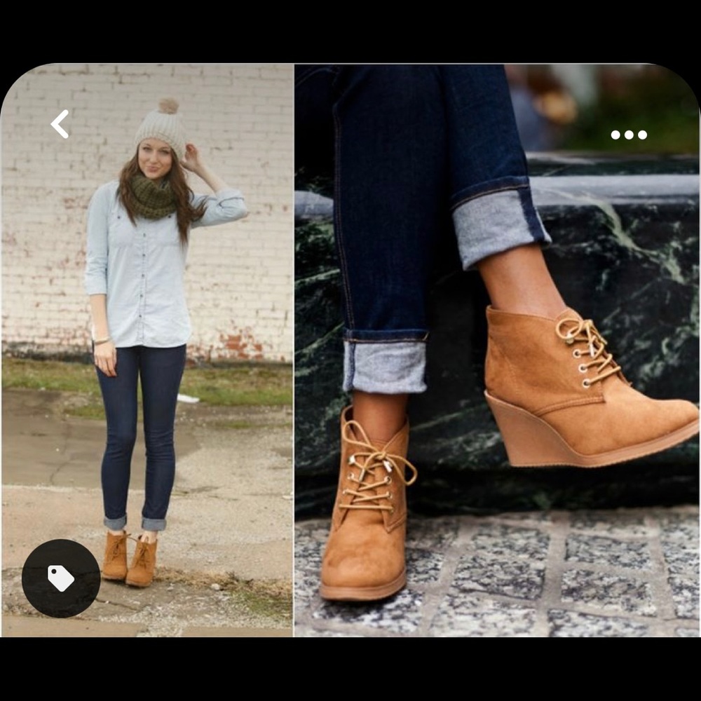 Náutica suede wedge booties
